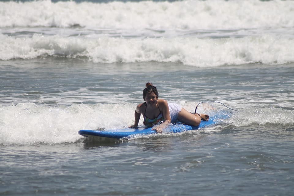 First time surfing in Baler, Aurora