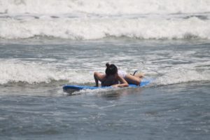 First time surfing in Baler, Aurora
