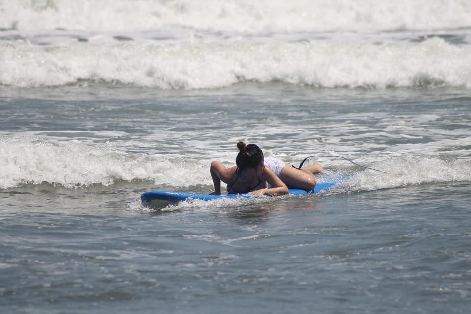 First time surfing in Baler, Aurora