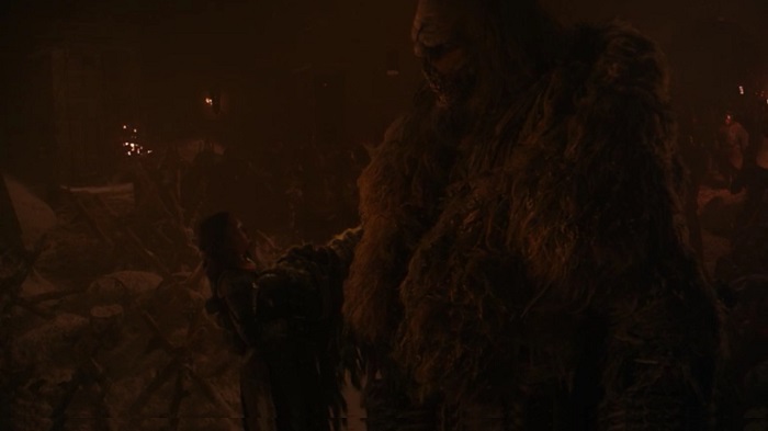 Lyanna Mormont kills Giant