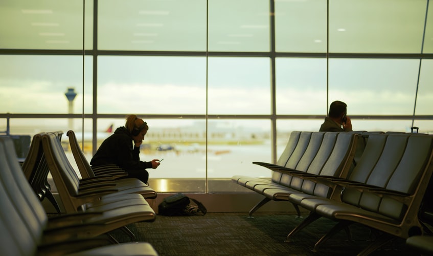 wait at airport