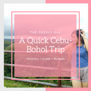 cebu bohol itinerary